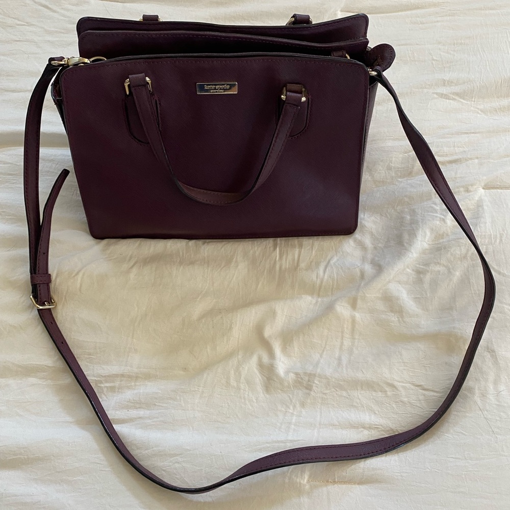 Kate spade maroon mulberry purse